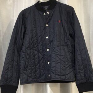 NWT Ralph Lauren Polo Navy quilted jacket boys sz large